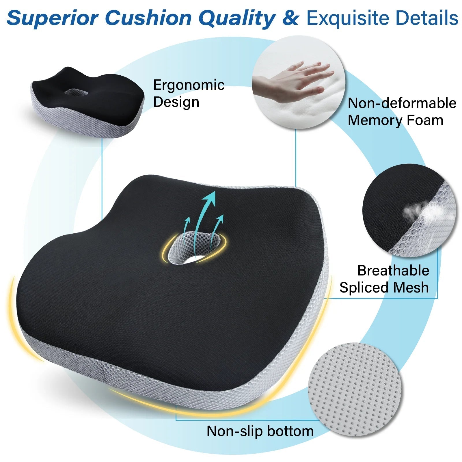 Car Seat Booster Cushion for Child Passenger Safety Seat