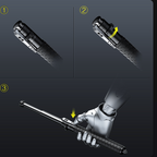 Automatic Self Defense Walking Cane for Personal Safety and Hiking