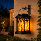 Hanging Outdoor LED Flame Lantern Waterproof Fire Effect Light