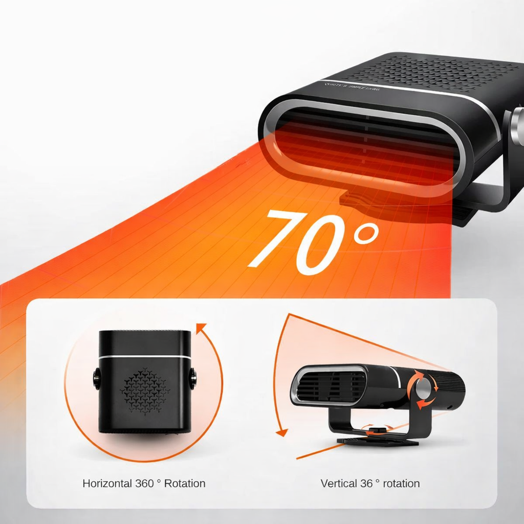 12V Car Heater Fan Heating Cooling Defrosting Unit