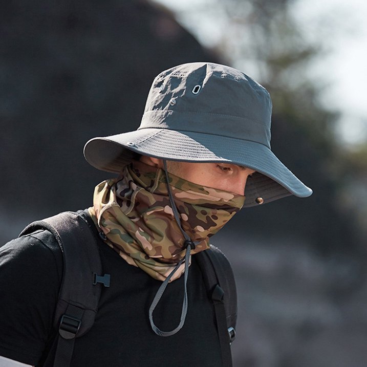 Wide Brim Sun Hat with UV Protection Breathable Outdoor Hat
