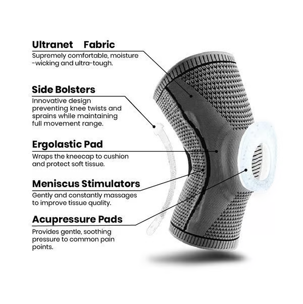 Compression Knee Brace Support Sleeve for Joint Pain Relief