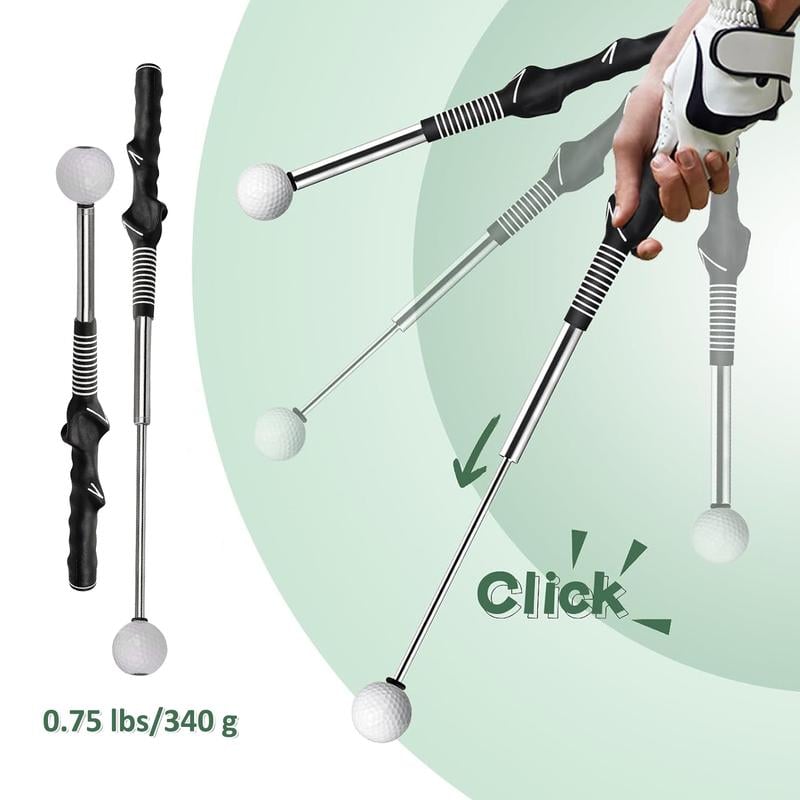 Golf Swing Trainer with Grip Alignment Stick Practice Aid