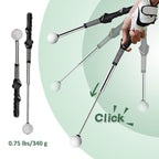 Golf Swing Trainer with Grip Alignment Stick Practice Aid