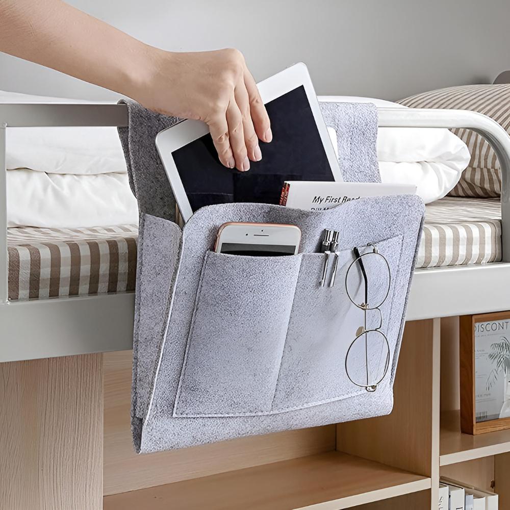 Bedside Storage Organizer Caddy Pouch All in One Organizer