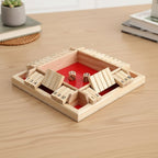 Wooden Math Dice Educational Board Game Family Learning Game