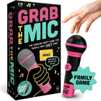 Party Game Grab The Mic Board Game for Singing and Music Challenges