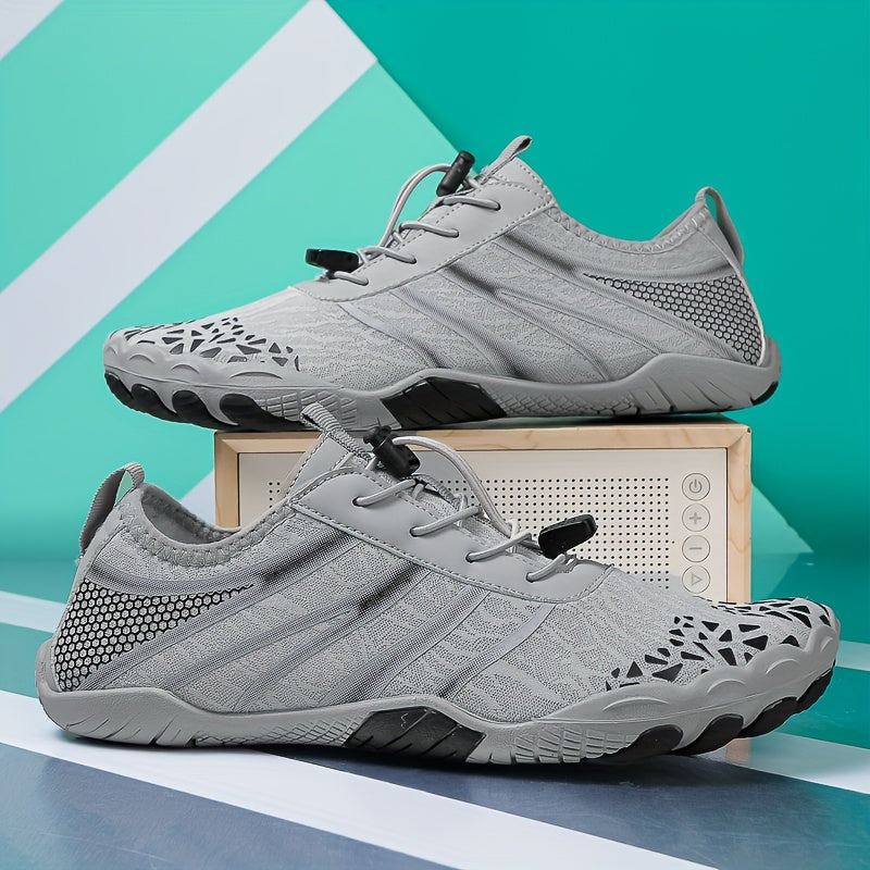 Men Water Sports Mesh Lace Up Quick Dry Athletic Shoes