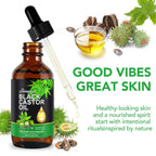 Black Castor Oil Organic Cold Pressed Hair and Skin Oil