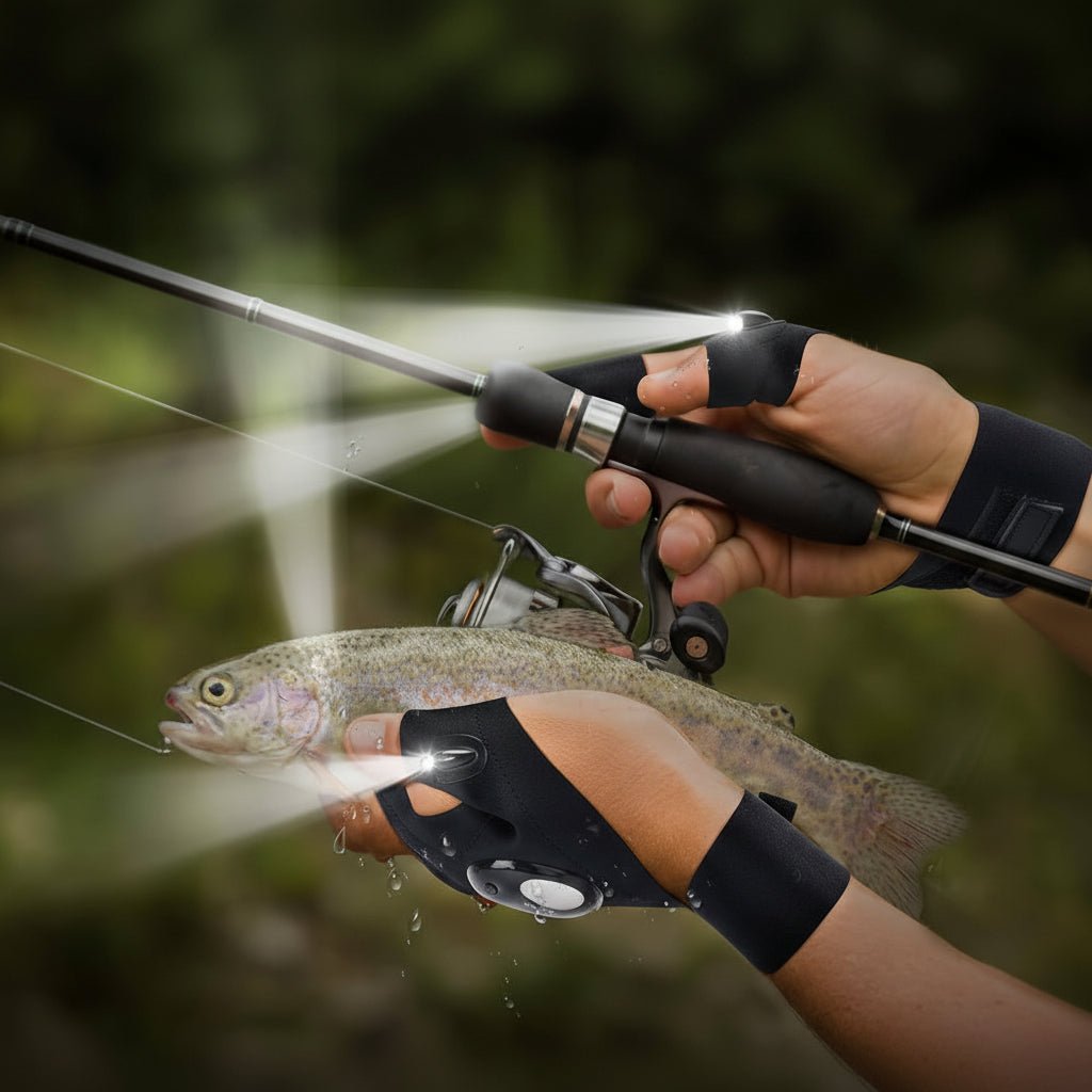 LED Flashlight Gloves Hands Free LED Light Gloves for Outdoor Use