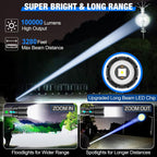LED Handheld Flashlight Bright Portable Tactical Light