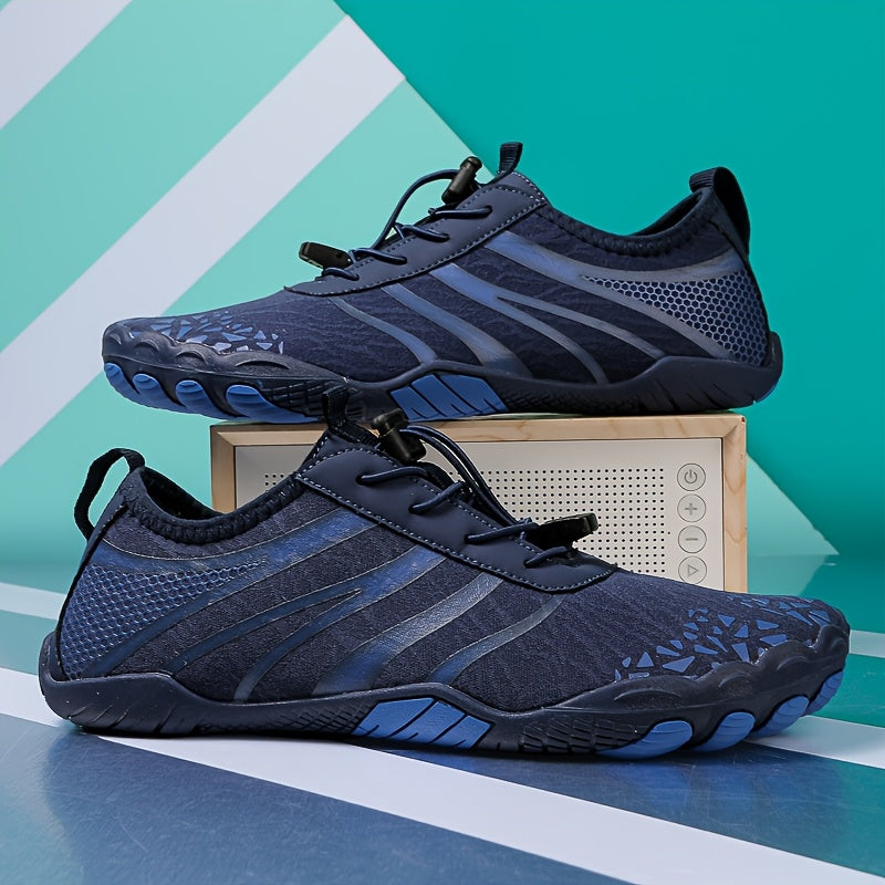 Men Water Sports Mesh Lace Up Quick Dry Athletic Shoes