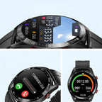 Square Smartwatch Fitness Tracker Bluetooth Calling Waterproof Touchscreen
