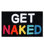Bathroom Mat Square Printed Bath Rug Funny Design
