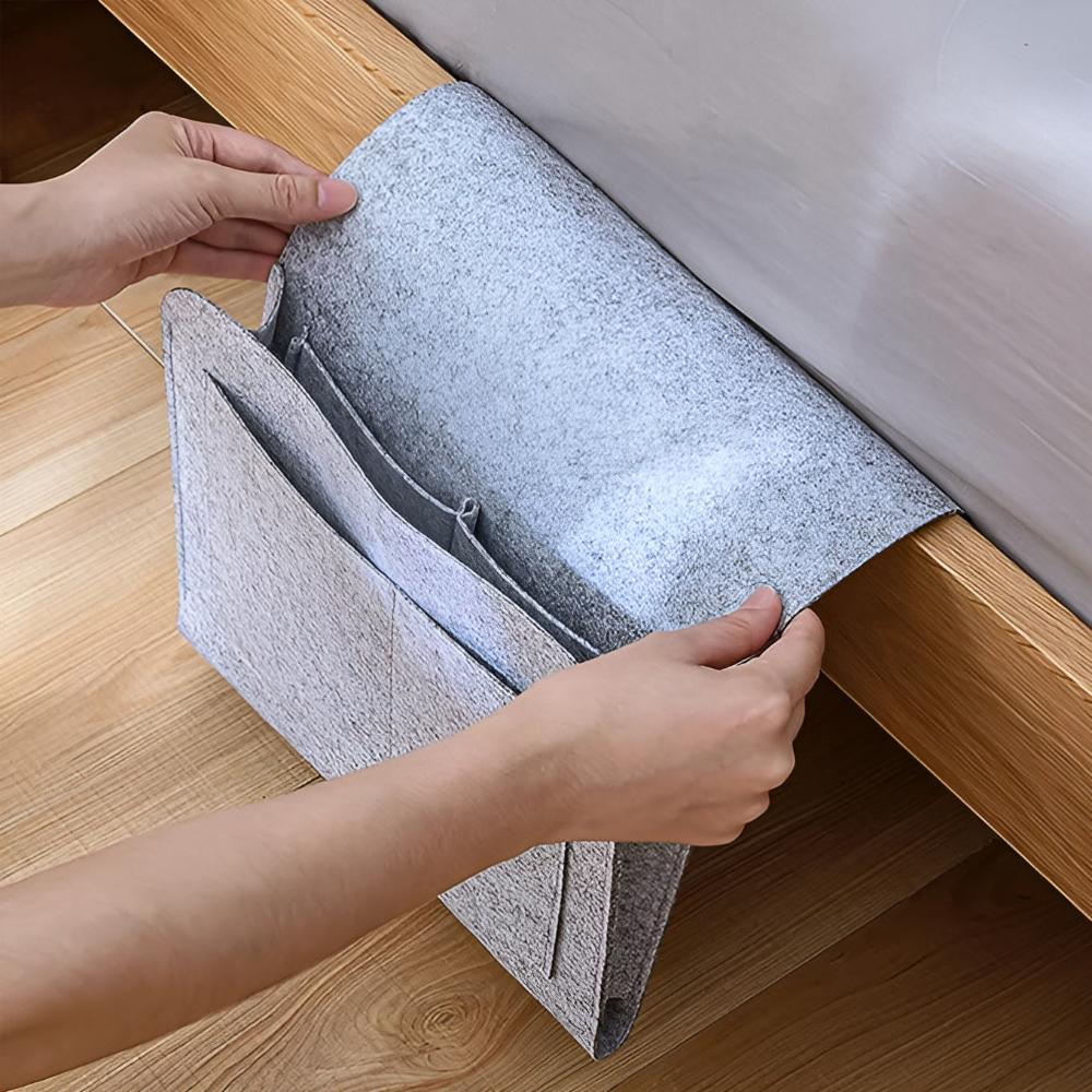 Bedside Storage Organizer Caddy Pouch All in One Organizer