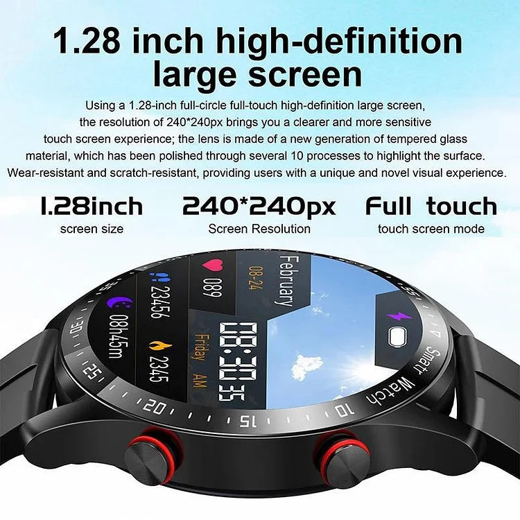 Non-Invasive Blood Glucose Monitor Smartwatch Wristwatch