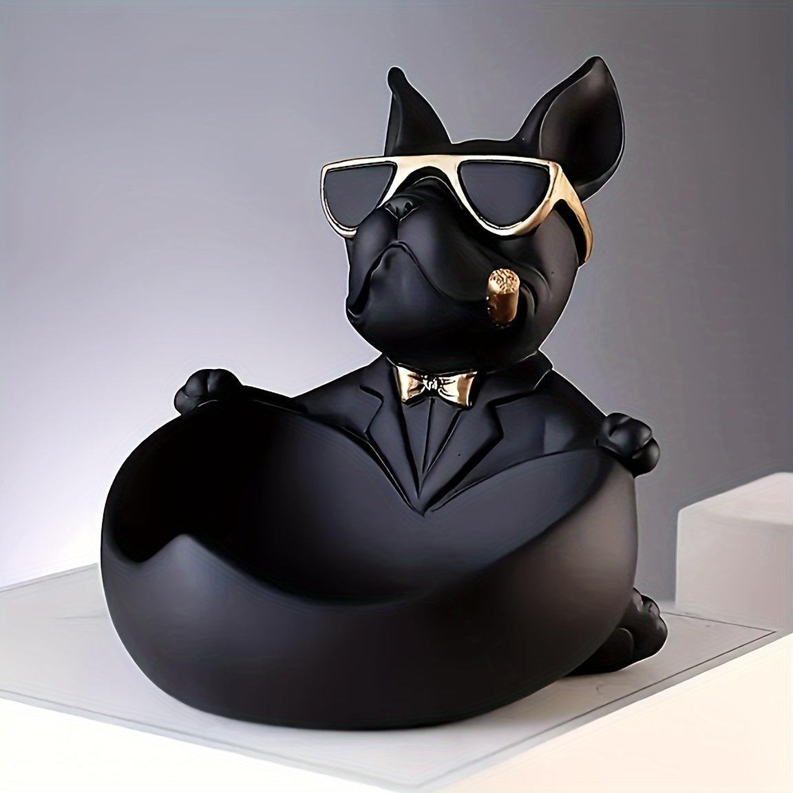 Bulldog Decorative Tray for Home Decoration