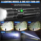 LED Handheld Flashlight Bright Portable Tactical Light