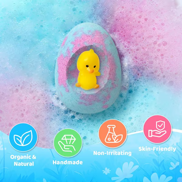 Bunny Shaped Bath Bombs Pack for Kids Bath Bombs Set
