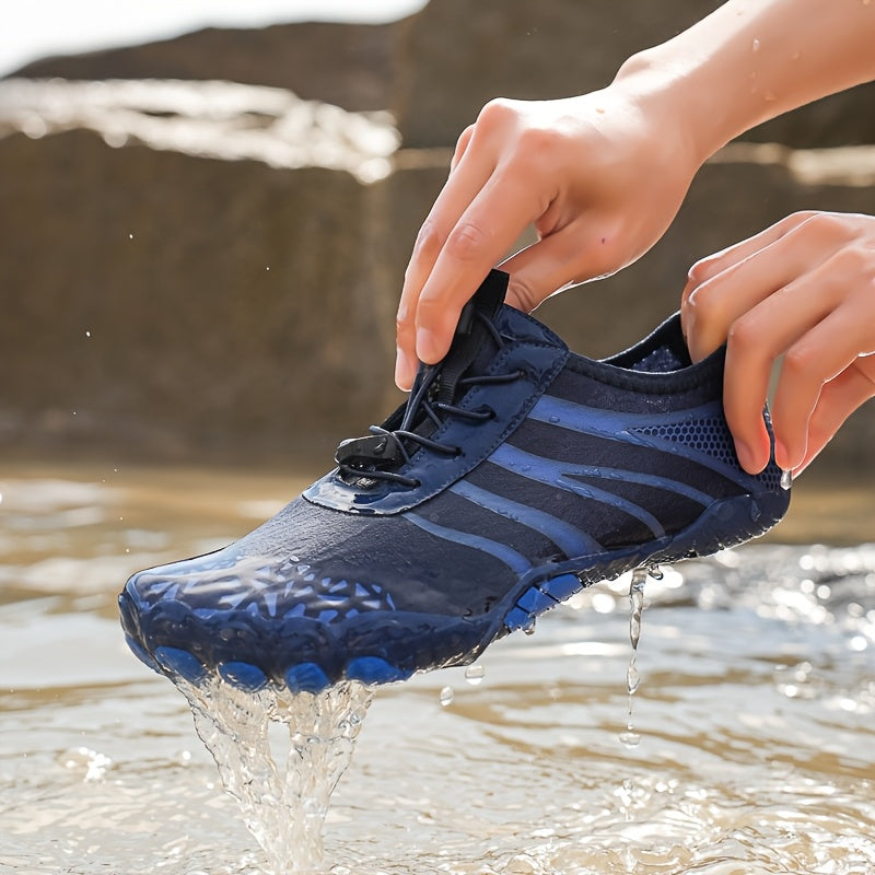 Men Water Sports Mesh Lace Up Quick Dry Athletic Shoes