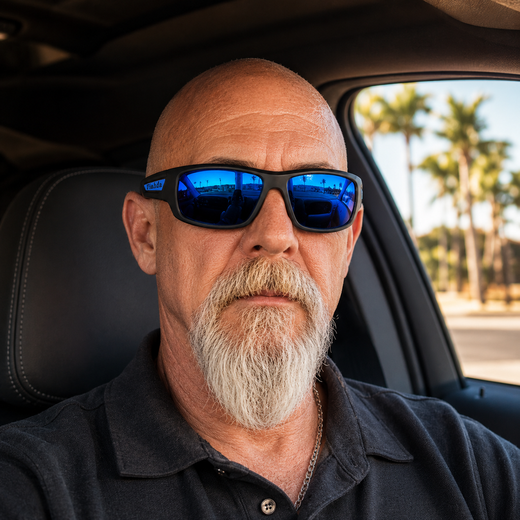 Polarized Rectangular Driving Sunglasses Men UV400 Anti Glare