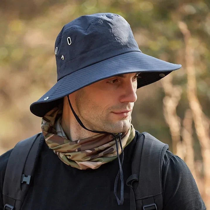 Wide Brim Sun Hat with UV Protection Breathable Outdoor Hat