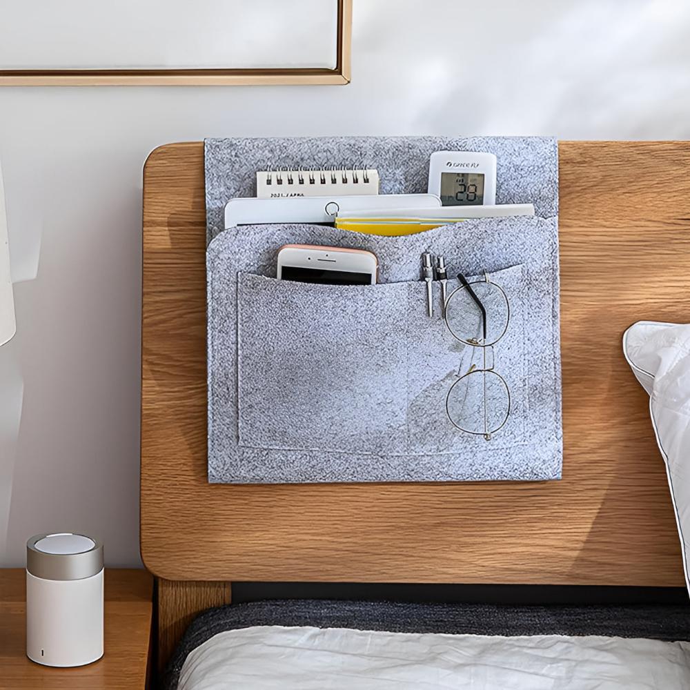 Bedside Storage Organizer Caddy Pouch All in One Organizer