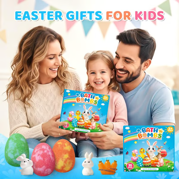 Bunny Shaped Bath Bombs Pack for Kids Bath Bombs Set