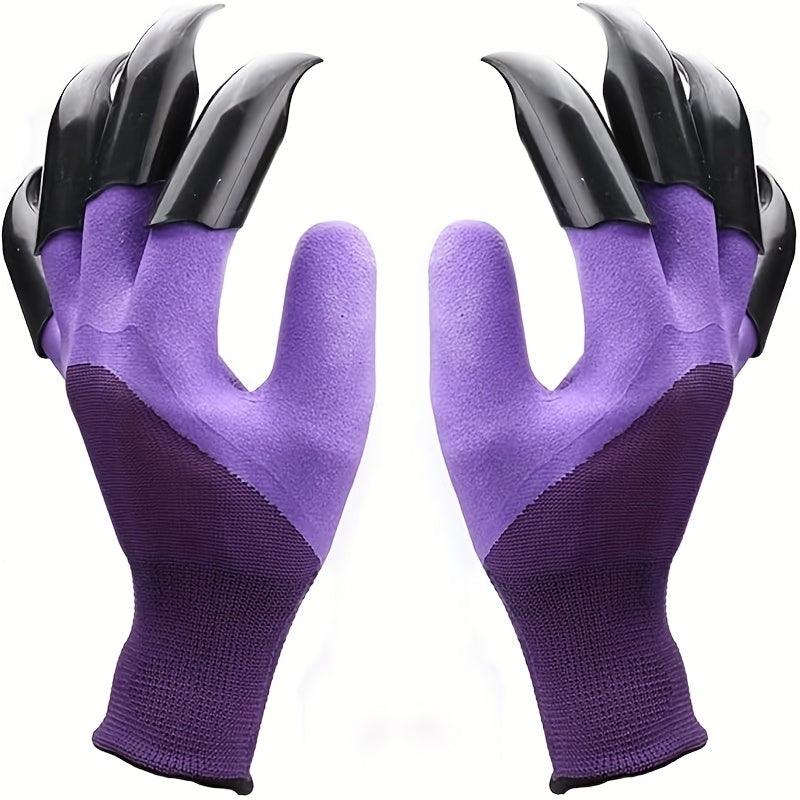 Gardening Gloves with Built-in Claws 2 Pack for Digging and Planting