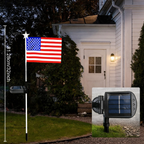 3 Pack Solar Flag Shaped Outdoor Garden Landscape LED Lights