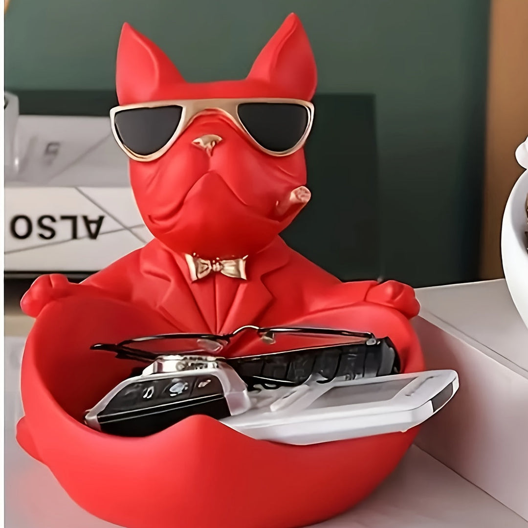 Bulldog Decorative Tray for Home Decoration