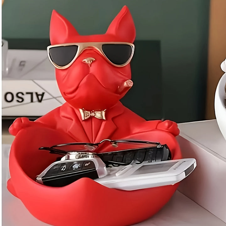 Bulldog Decorative Tray for Home Decoration
