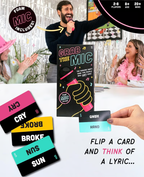 Party Game Grab The Mic Board Game for Singing and Music Challenges