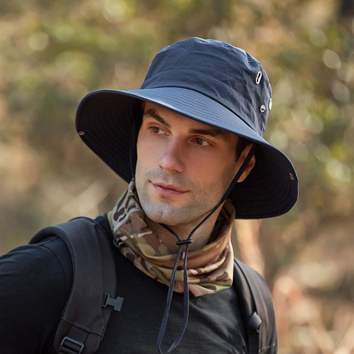 Wide Brim Sun Hat with UV Protection Breathable Outdoor Hat