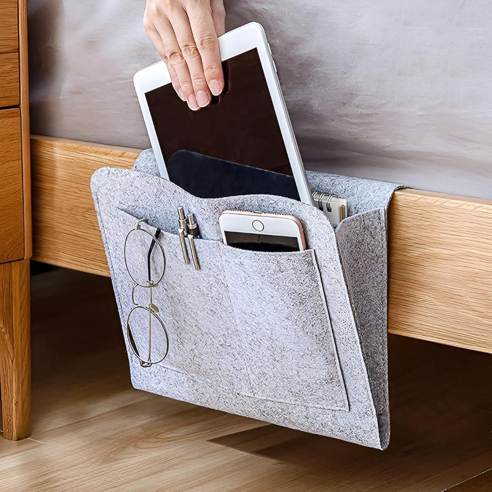 Bedside Storage Organizer Caddy Pouch All in One Organizer