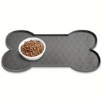 Bone Shaped Silicone Pet Feeding Mat Pet Placemat