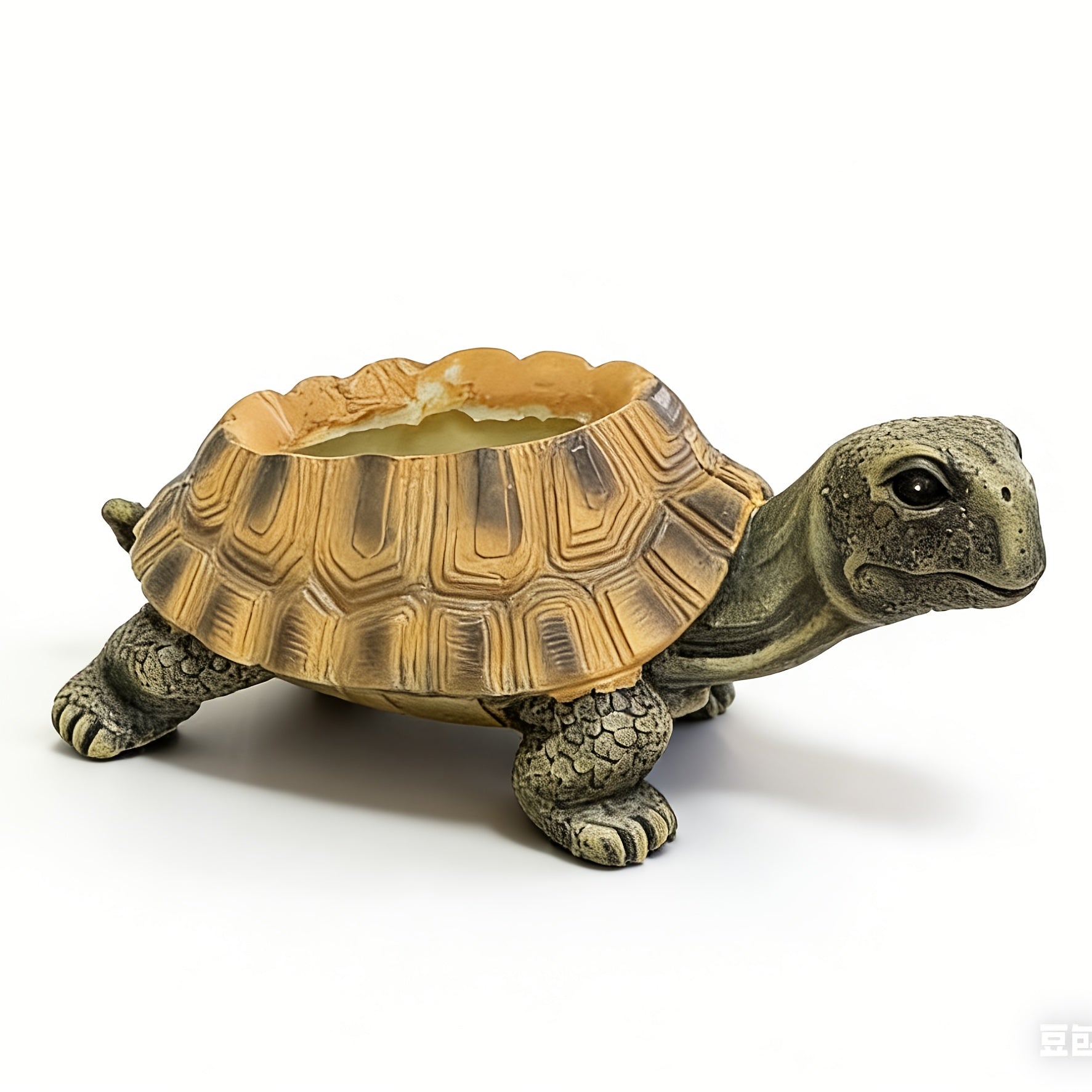 Turtle Shaped Resin Succulent Planter Pot for Small Plants and Cacti
