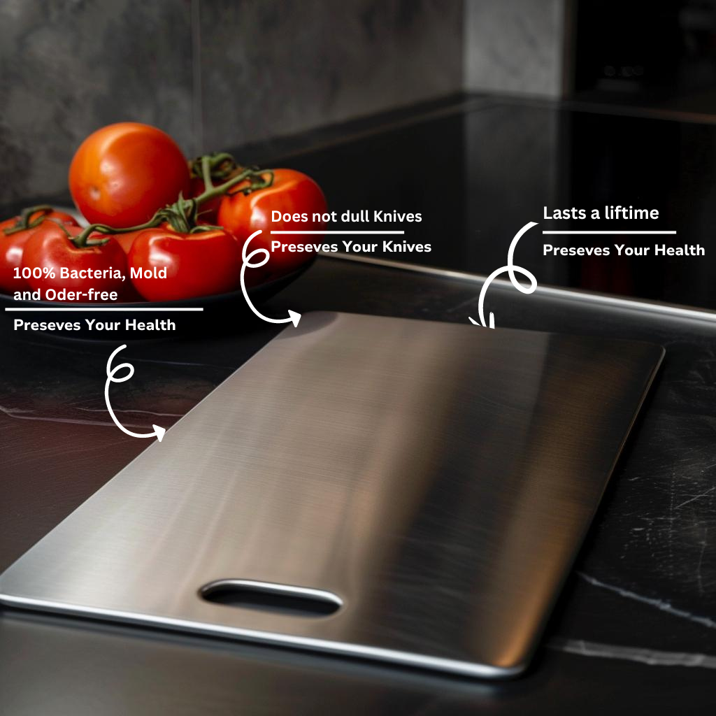 Titanium Square Cutting Board Kitchen Food Prep Surface