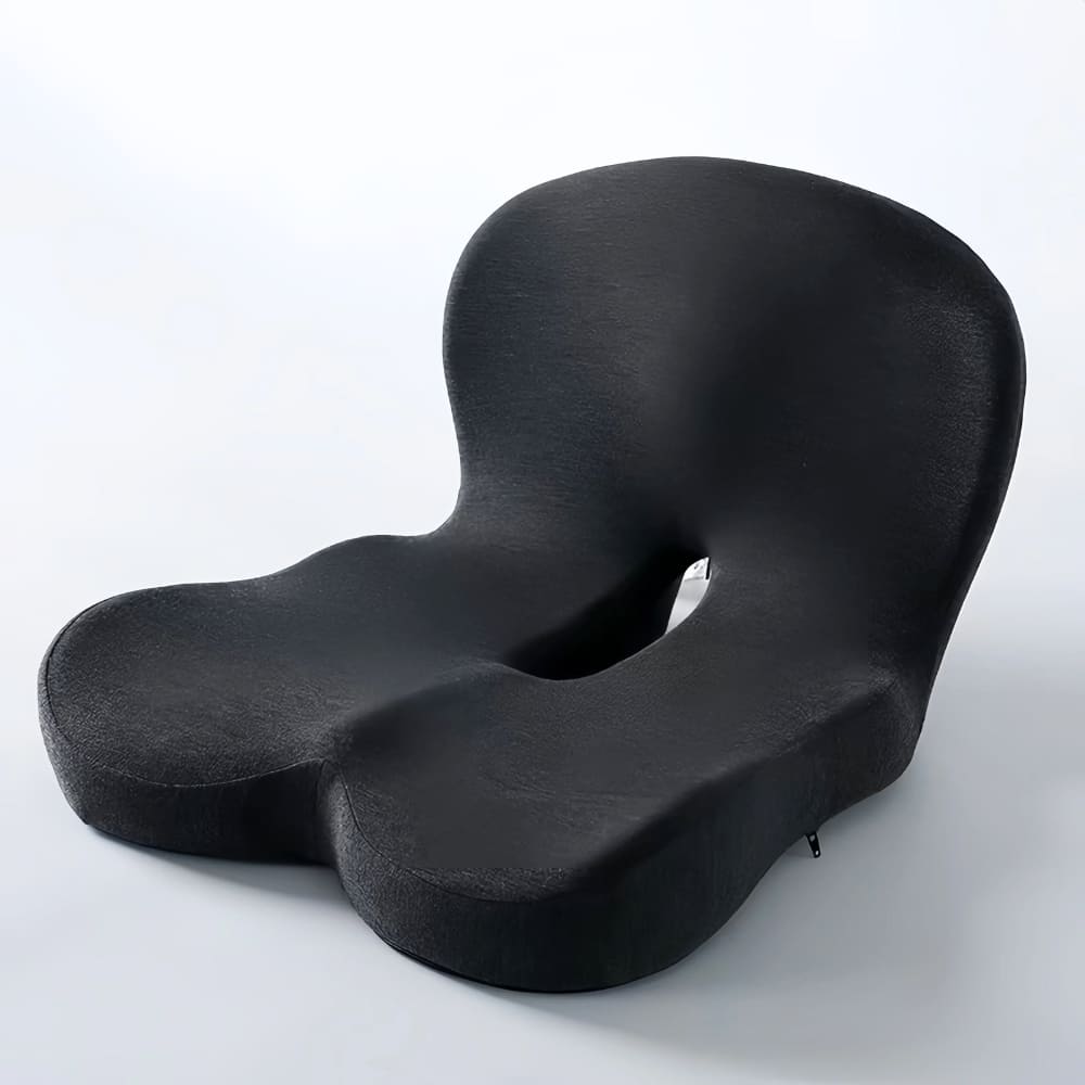Memory Foam Seat Cushion Ergonomic Tailbone Support for Back Pain Relief