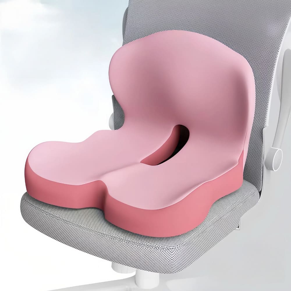 Memory Foam Seat Cushion Ergonomic Tailbone Support for Back Pain Relief