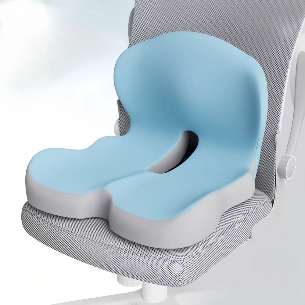 Memory Foam Seat Cushion Ergonomic Tailbone Support for Back Pain Relief