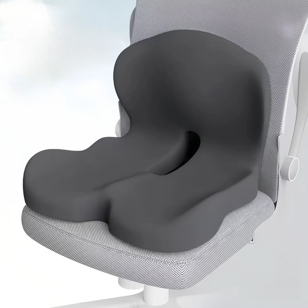 Memory Foam Seat Cushion Ergonomic Tailbone Support for Back Pain Relief