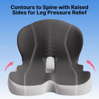 Memory Foam Seat Cushion Ergonomic Tailbone Support for Back Pain Relief