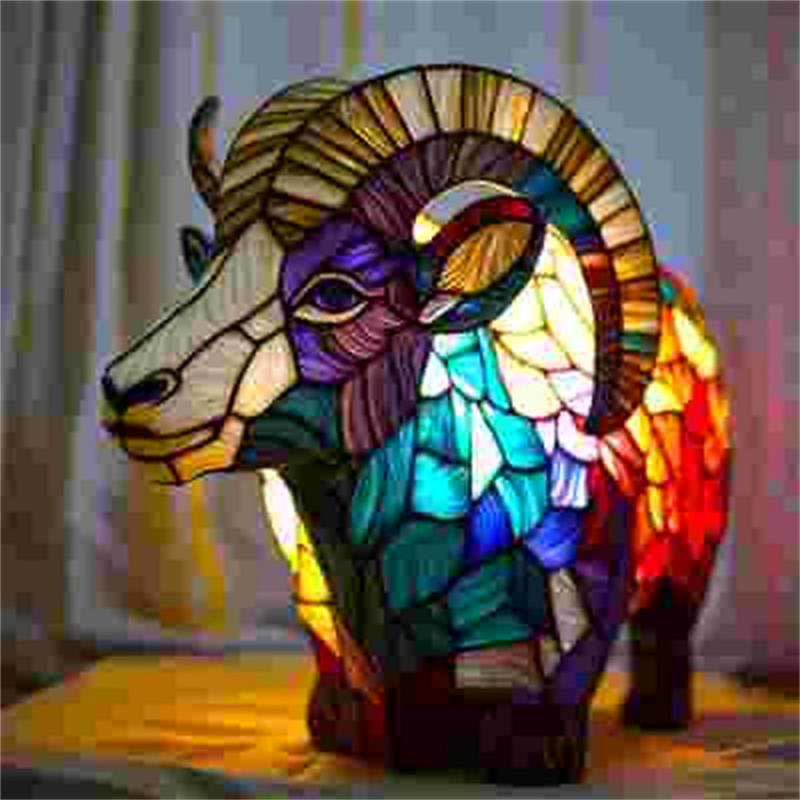 Animal 3D LED Acrylic Lamp with Turtle Owl Lion Mermaid Shapes 12 Options