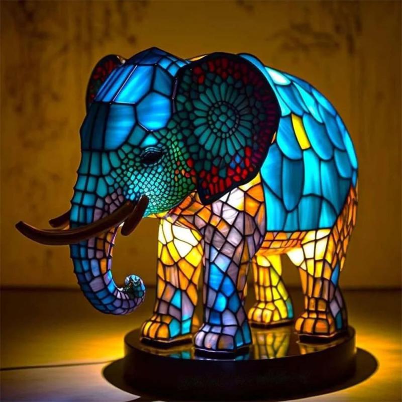 Animal 3D LED Acrylic Lamp with Turtle Owl Lion Mermaid Shapes 12 Options