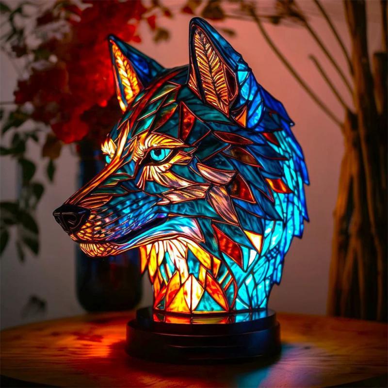Animal 3D LED Acrylic Lamp with Turtle Owl Lion Mermaid Shapes 12 Options