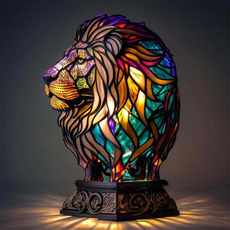 Animal 3D LED Acrylic Lamp with Turtle Owl Lion Mermaid Shapes 12 Options