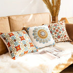 Square Embroidered Cushion Cover Pillow Case