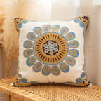 Square Embroidered Cushion Cover Pillow Case