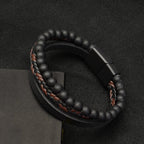 Natural Stone Round Bead Bracelet Beaded Jewelry